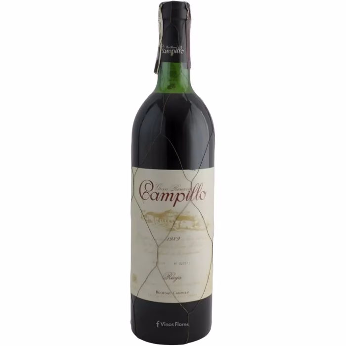 Botella de vino tinto Campillo Gran Reserva 1989 de Bodegas Campillo en Rioja