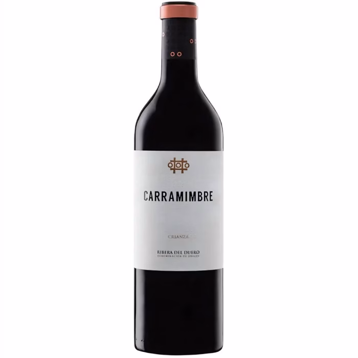 Botella de vino tinto Carramimbre Crianza 2023 Ribera del Duero