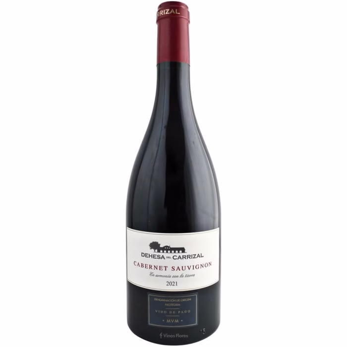 Botella de vino tinto Dehesa Carrizal Cabernet Sauvignon 2022 Vino de Pago