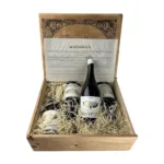 Conjunto exclusivo de estuche de madera y cuatro botellas de vino tinto Matadula 2021, un Ribera del Duero de Bodega Las Cabezadas ideal para regalo.