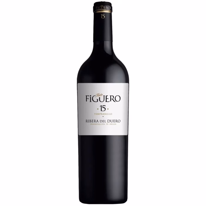 Botella de vino tinto Figuero 15 Reserva 2019 Ribera del Duero