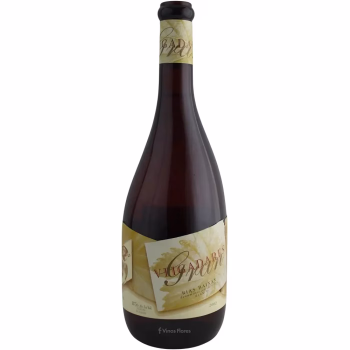 Botella de vino blanco Gran Veigadares Albariño Barrica 2002 de Adegas Galegas en Rías Baixas