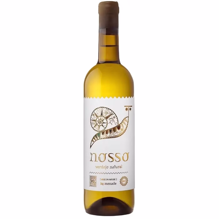 Botella de vino blanco Nosso Verdejo Natural 2015 de Bodega Menade Vino de la Tierra Castilla y León