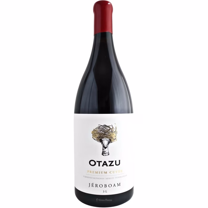 Botella de vino tinto Otazu Premium Cuvée Jeroboam 2018 Pago de Otazu de la denominación de origen Navarra