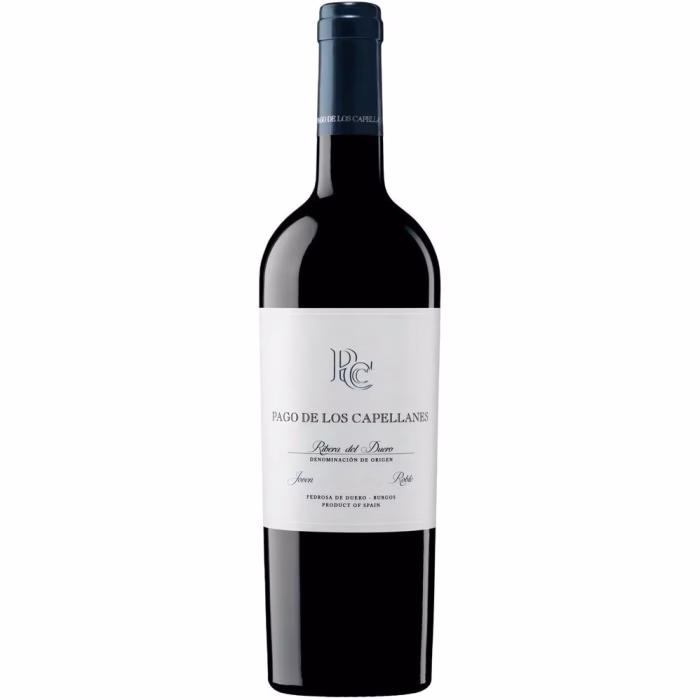 Botella de vino tinto Pago de los Capellanes Joven Roble 2024 Ribera del Duero