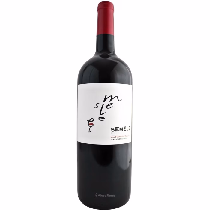 Botella de vino tinto Semele Crianza formato Magnum (1,5L) de Bodegas Montebaco en Ribera del Duero