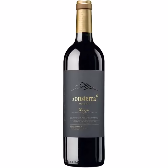 Botella de vino tinto Sonsierra Reserva 2016 de Bodegas Sonsierra Rioja
