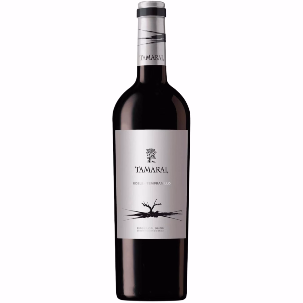Botella de vino tinto Tamaral Roble 2024 de Bodegas Tamaral Ribera del Duero