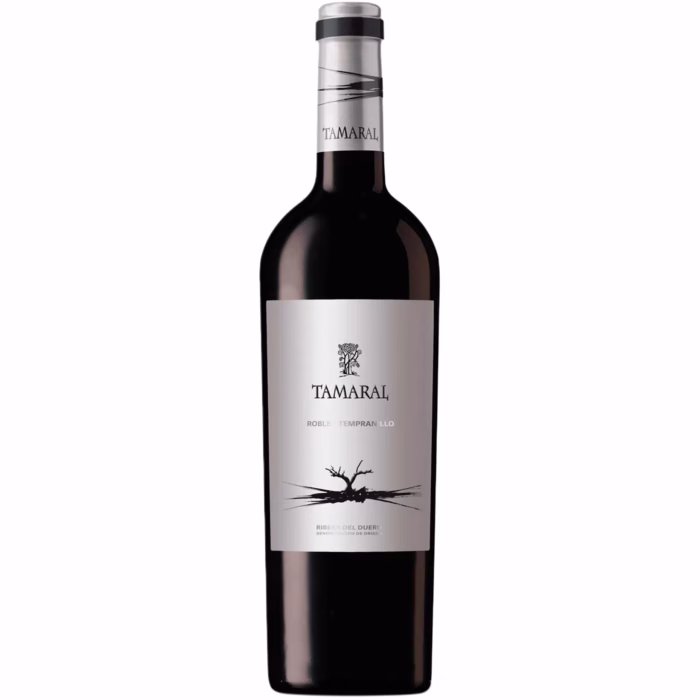 Botella de vino tinto Tamaral Roble 2024 de Bodegas Tamaral Ribera del Duero