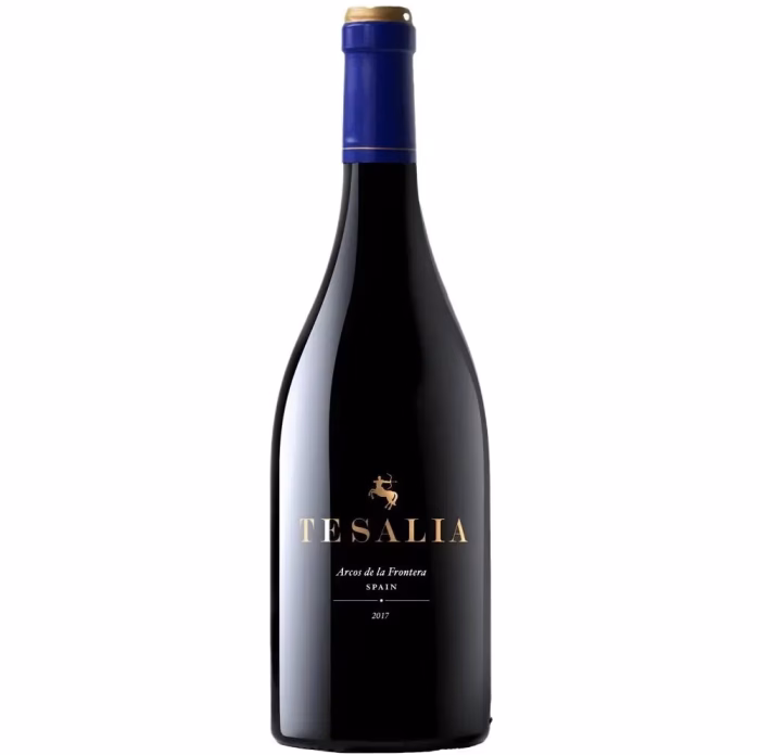 Botella de vino tinto Tesalia de Bodega Tesalia