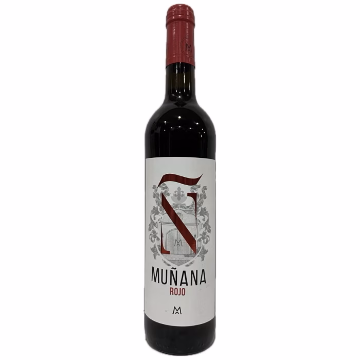 Botella de vino tinto Muñana Rojo de Bodegas Muñana VT. Altiplano de Sierra Nevada