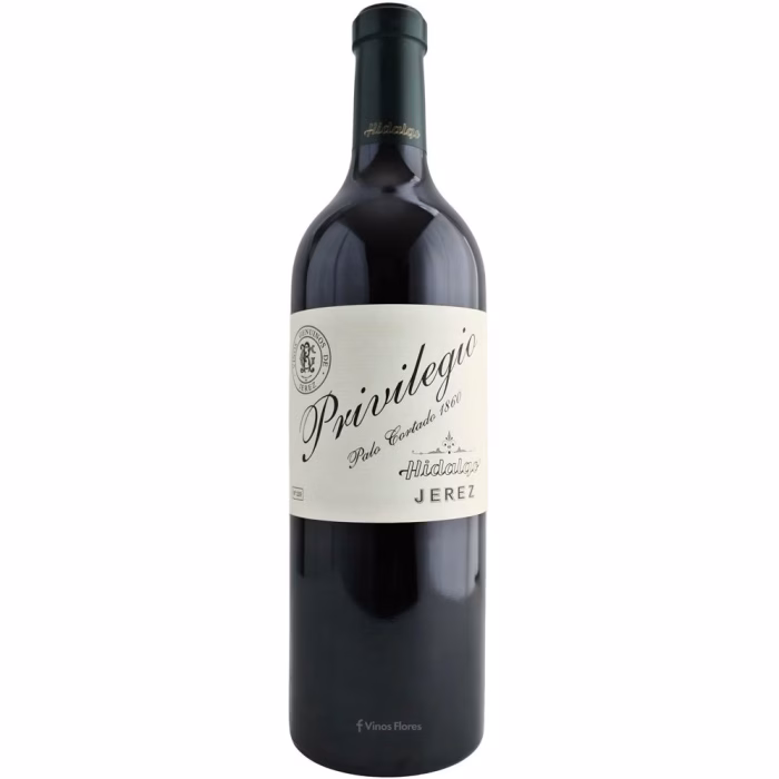 Botella de vino generoso Palo Cortado Privilegio 1860 V.O.R.S. Jerez-Xérès-Sherry