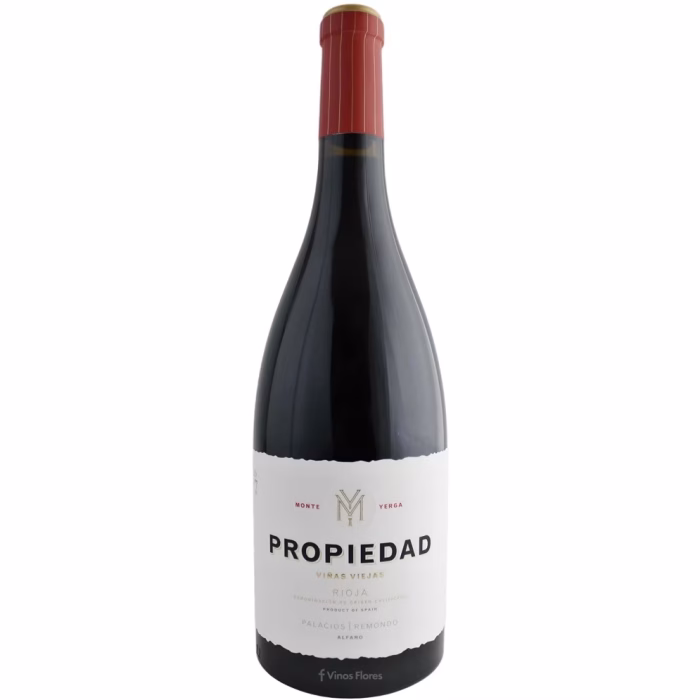 Botella de vino tinto Propiedad Viñas Viejas de la Bodega J. Palacios Remondo de la denominación de origen Rioja