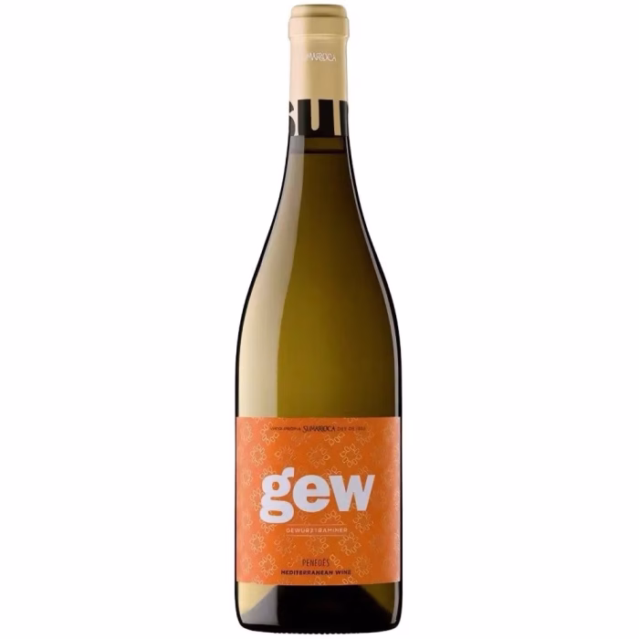 Botella de vino blanco Sumarroca Gewürztraminer 2019 Penedès