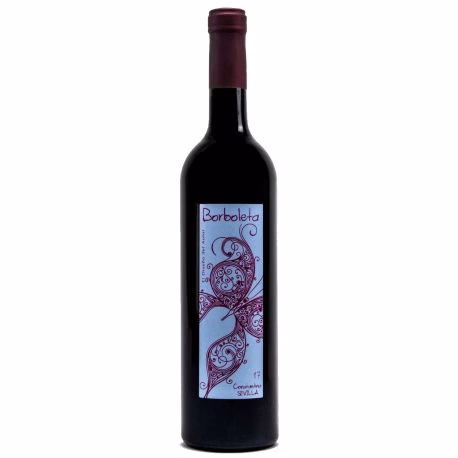 Botella de vino tinto Borboleta 2023 de Bodega La Margarita IGP Sevilla