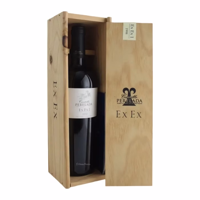 Vino Castillo Perelada Ex Ex 1 1998 con estuche de madera para regalo de Bodegas Cavas Castillo de Perelada