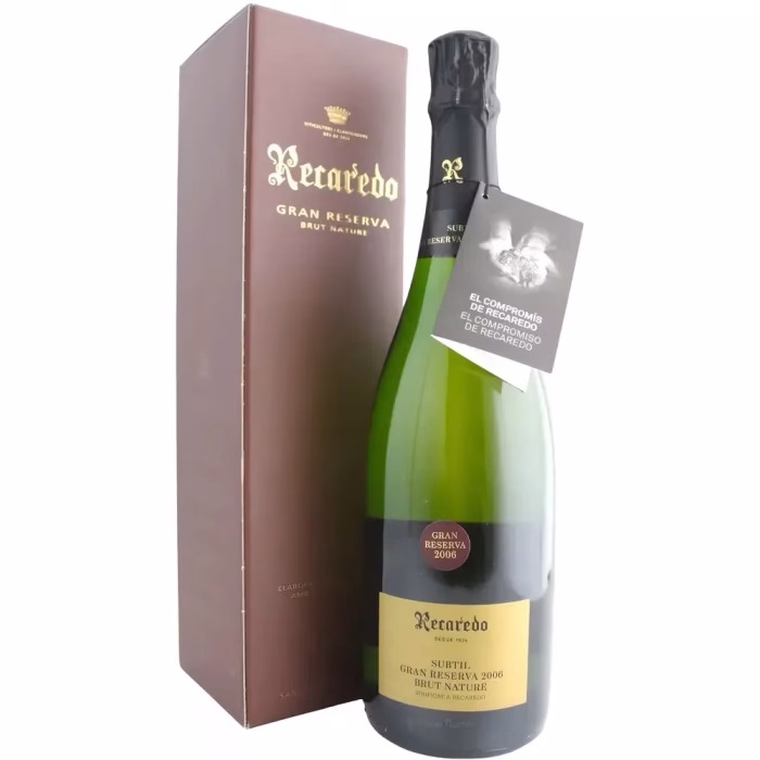 Botella de vino espumoso Recaredo Subtil Gran Reserva 2006 Brut Nature de Bodegas Recaredo Cava