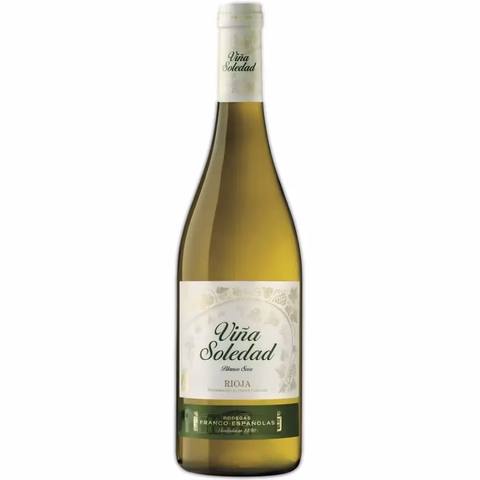 Botella de vino blanco Viña Soledad Blanco Seco 2016 de Bodegas Franco Española de Rioja