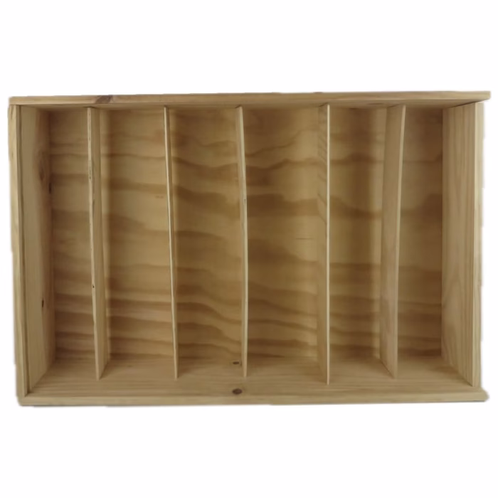 Caja de madera 6 botellas - Imagen 2