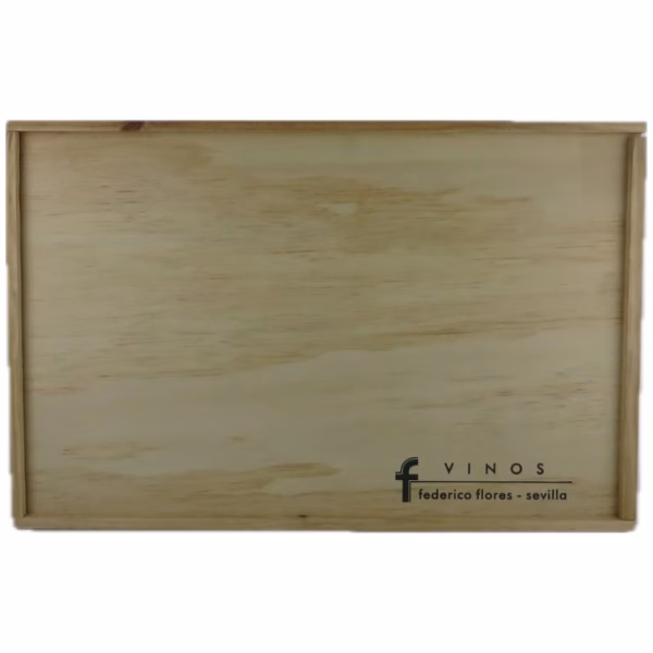 Caja de madera 6 botellas