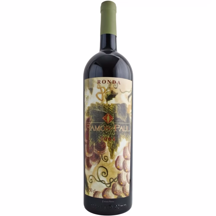 Botella de vino tinto Ramos-Paul 2004 formato Magnum (1,5L) de la denominación de origen Sierras de Málaga