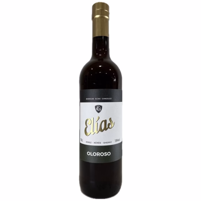 Botella de vino generoso Oloroso Elías de Bodegas Elías González Jerez-Xérès-Sherry
