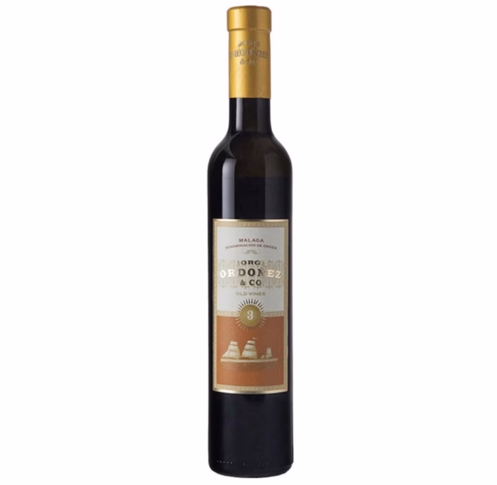 Botella de vino dulce Jorge Ordóñez & Co. Viñas Viejas N.º 3 2014 de Málaga