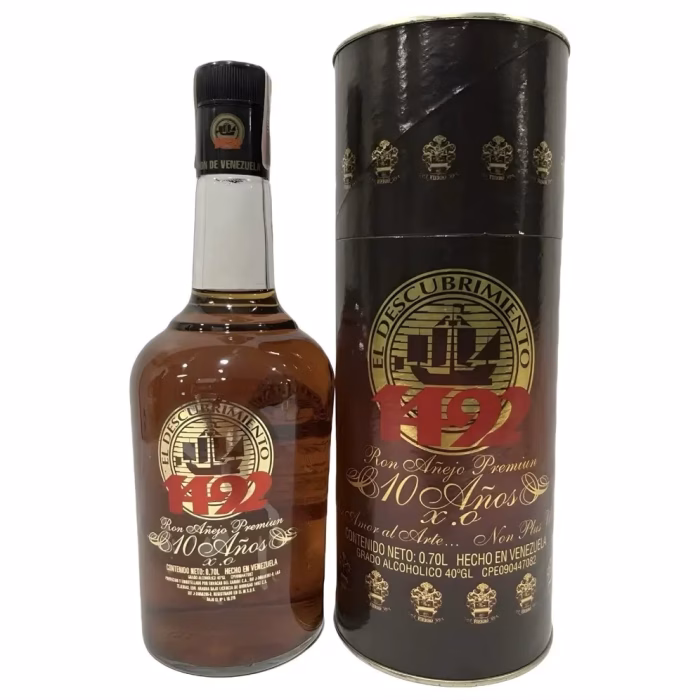 Ron El Descubrimiento 1492 Añejo Premium 10 Años X.O. con estuche para regalo Venezuela