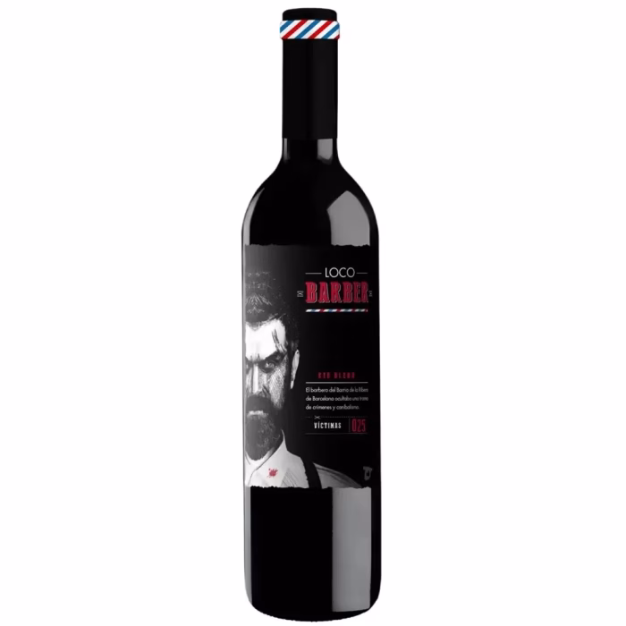 Botella de vino tinto Loco Barber Tempranillo – Syrah 2017 bodega Terra Cellars