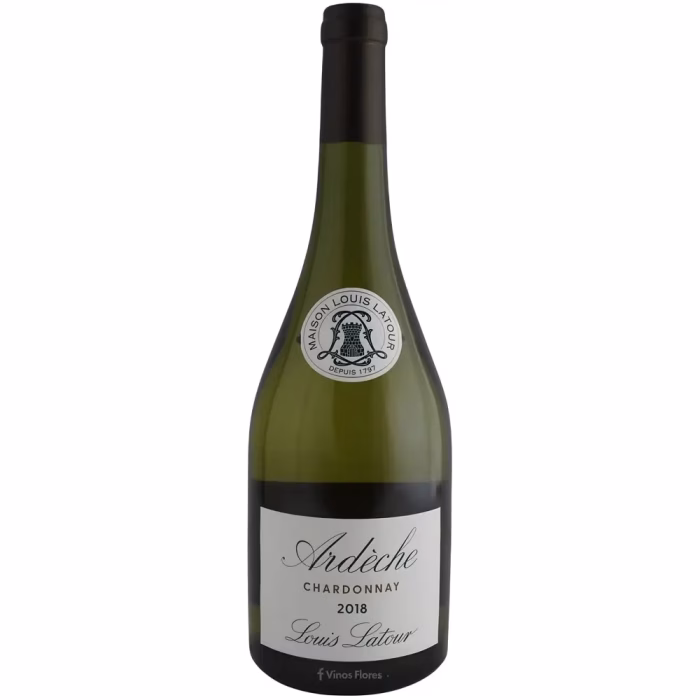 Botella de vino blanco Louis Latour Ardèche Chardonnay 2018 de Maison Louis Latour