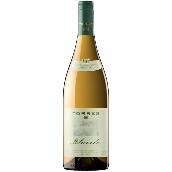Botella de vino blanco Milmanda Torres 2007 Conca de Barberà