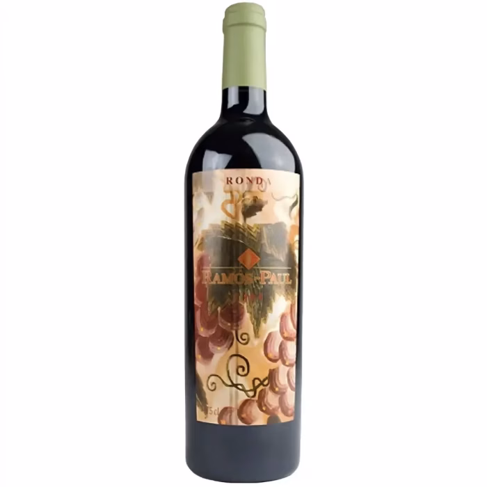 Botella de vino tinto Ramos-Paul 2004 Bodega Ramos-Paul “El Chantre” en Ronda Sierras de Málaga