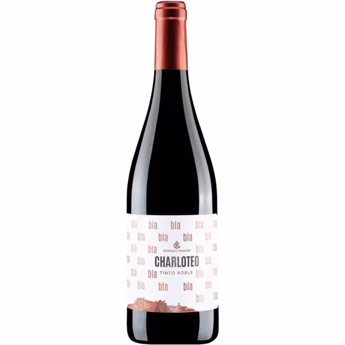 Botella de vino tinto Charloteo Roble 2023 de Bodegas González Palacios Lebrija