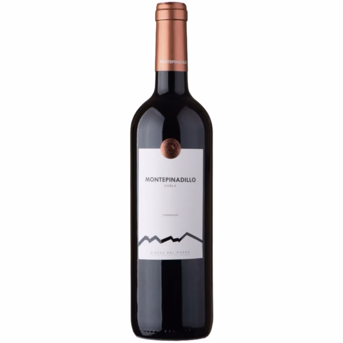 Botella de vino tinto Monte Pinadillo Roble 2023 Bodega San Roque de la Encina Ribera del Duero