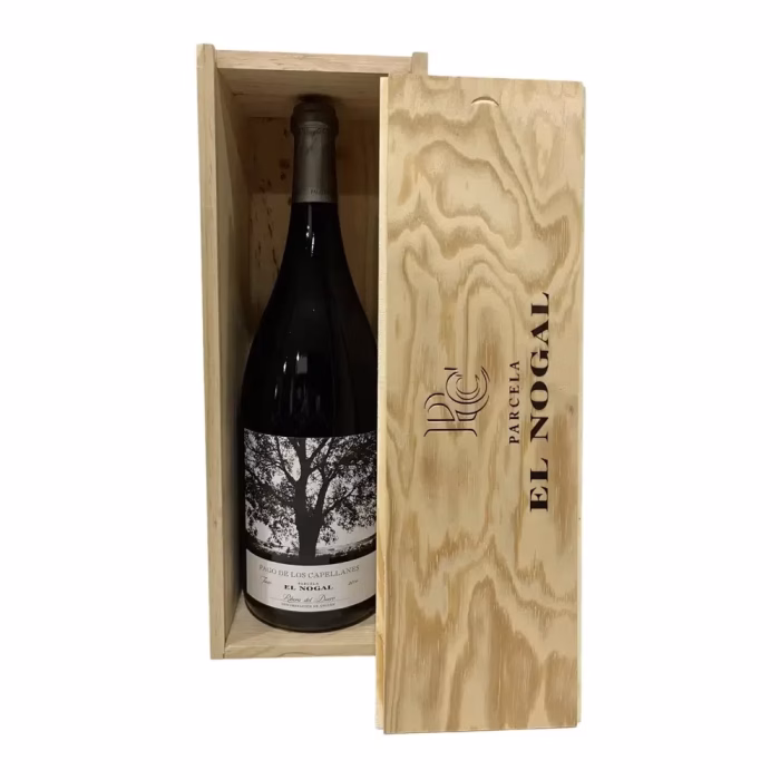 Vino El Nogal Pago de los Capellanes 2014 1,5L formato Magnum con estuche de madera para regalo