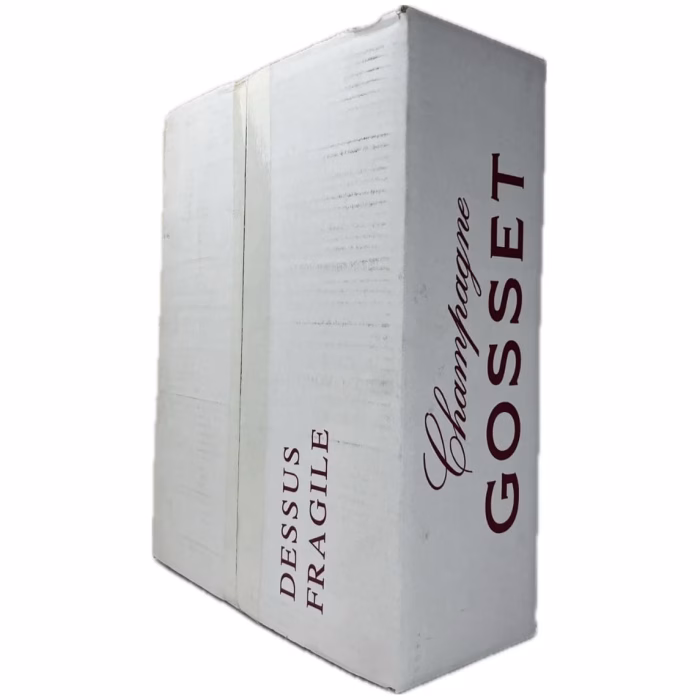 Estuche Champagne Gosset Gris 2 Copas + Tapón - Imagen 6