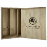 Caja de Madera 3 Botellas Bodegas Aragonesas - Imagen 2