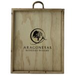 Caja de Madera 3 Botellas Bodegas Aragonesas