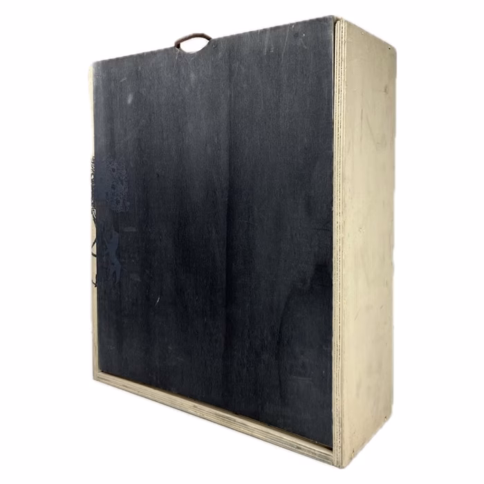 Caja de Madera Tapa Negra 3 Botellas Sierra Cantabria - Imagen 2