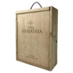 Caja de Madera 3 Botellas Viña Herminia