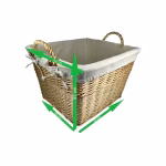 Cuévano de Mimbre Claro - Artesanía Parras - Imagen 3