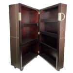 Mueble Bar Cuero Espresso Puerta - Imagen 8