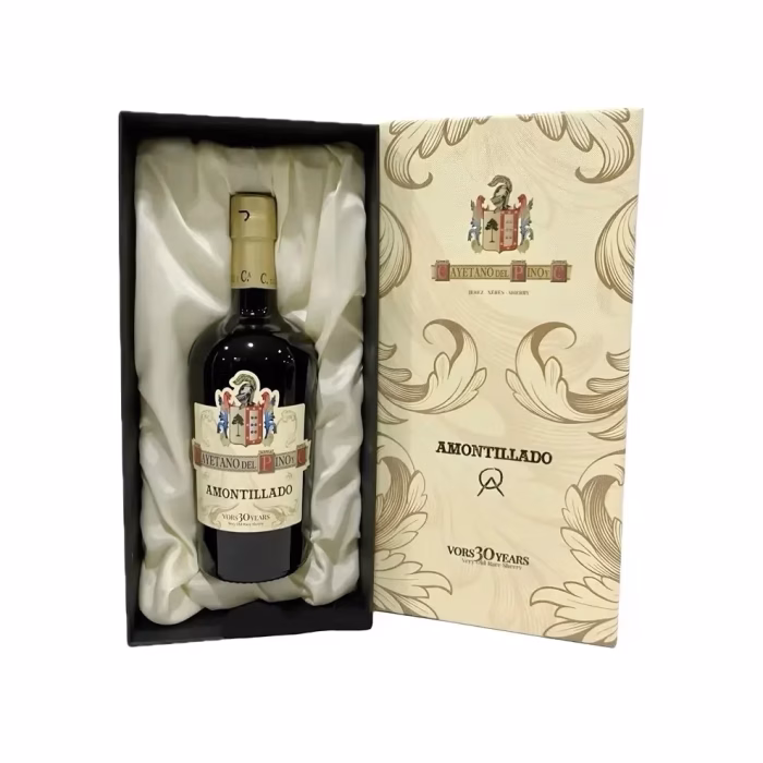 Vino Amontillado Cayetano del Pino VORS con estuche para regalo