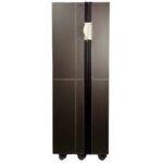 Mueble Bar Cuero Espresso Puerta - Imagen 5