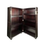 Mueble Bar Cuero Espresso Puerta