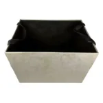 Revistero de suelo rectangular fabricado en piel vacuna de alta calidad marca Giner Cerda
