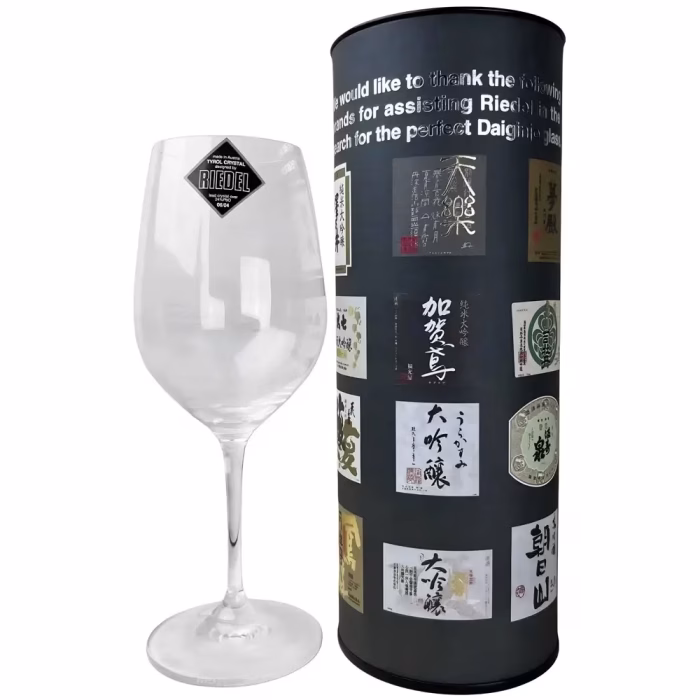 Copa individual de cristal fino para degustación de sake Daiginjo marca Riedel