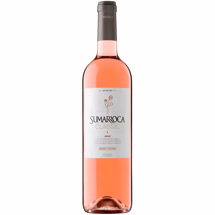 Botella de vino rosado Sumarroca Clàssic Rosado 2019 de Bodegas Sumarroca Penedès Ecológico