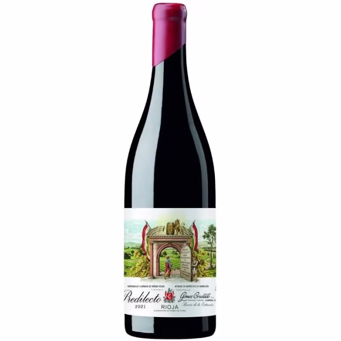 Botella de vino tinto El Predilecto Gómez Cruzado 2023 Rioja