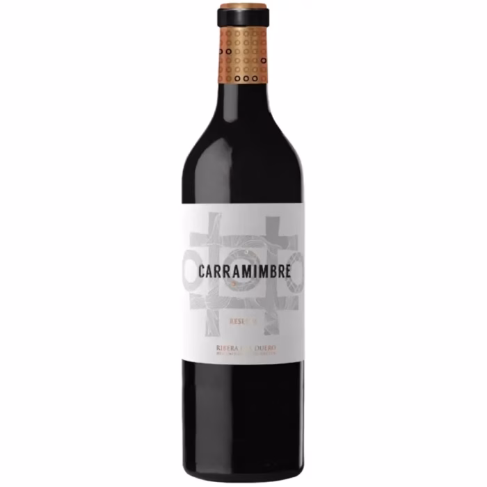 Botella de vino tinto Carramimbre Reserva 2020 Ribera del Duero